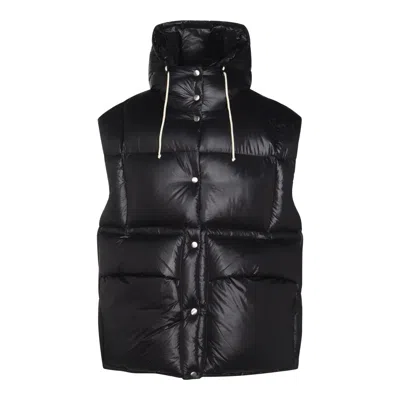 Shop Jil Sander Black Down Jacket