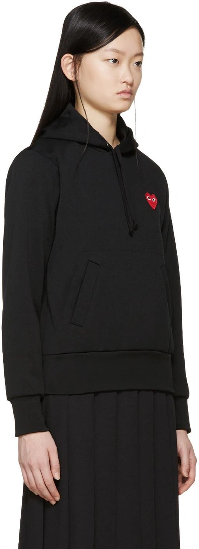 Shop Comme Des Garçons Play Black Heart Patch Hoodie