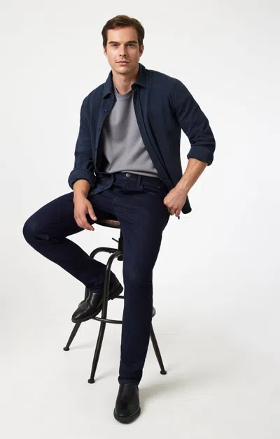 Mavi Jake Slim Leg In Rinse Supermove In Dark Blue