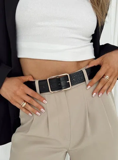 Princess Polly Lower Impact Salde Belt In Black