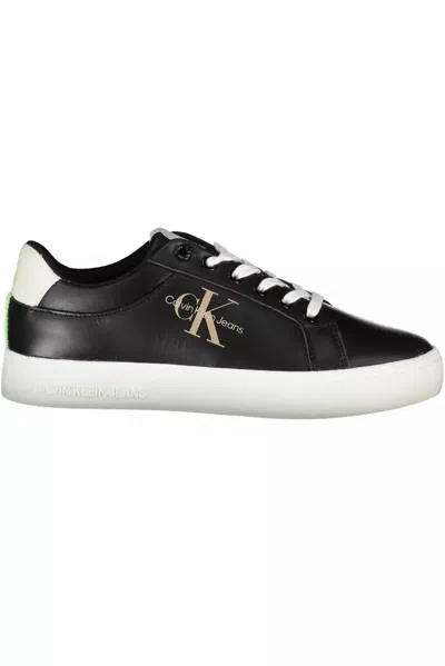 Calvin Klein Black Polyester Women Sneaker In Black