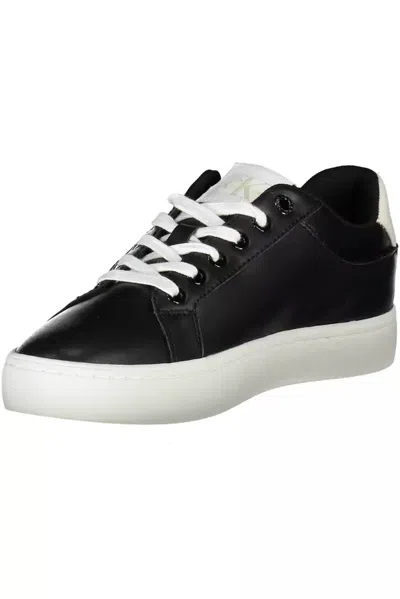 Calvin Klein Black Polyester Women Sneaker In Black