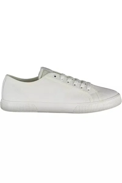 Calvin Klein Sleek White Sneakers With Eco-friendly Twist In White
