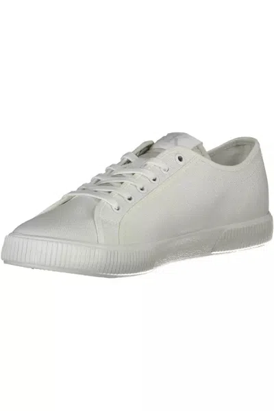 Calvin Klein Sleek White Sneakers With Eco-friendly Twist In White