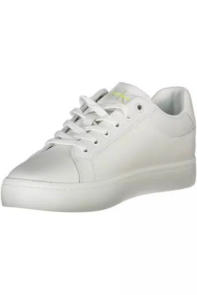 Calvin Klein Sleek White Sneakers With Eco-friendly Twist In White