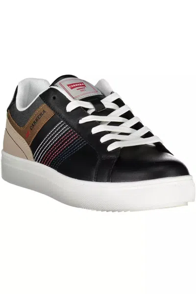 Carrera Black Eco Leather Men Sneaker In Black