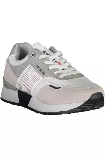 Carrera Sleek White Sneakers With Contrast Details In White