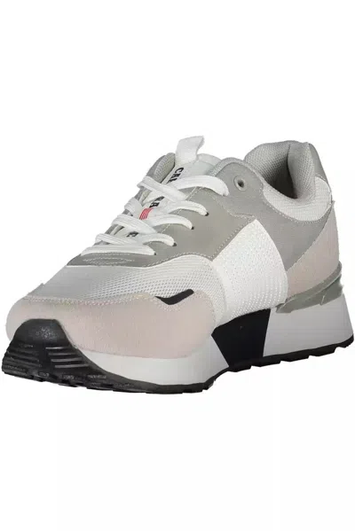 Carrera Sleek White Sneakers With Contrast Details In White