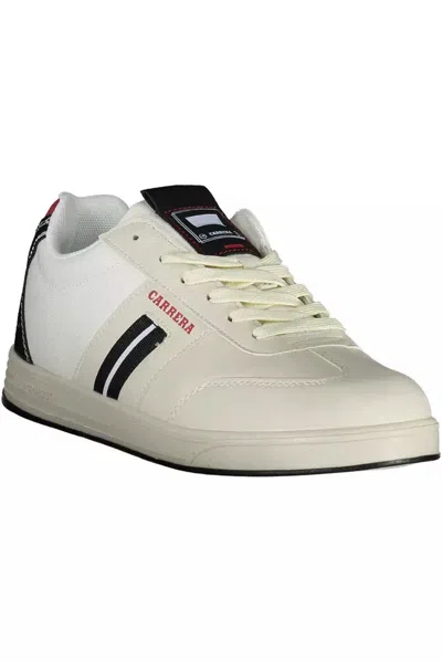 Carrera White Polyester Sneaker In White