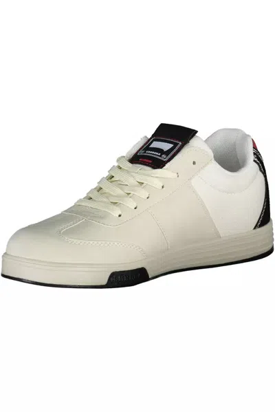 Carrera White Polyester Sneaker In White