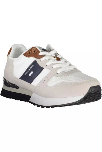 Carrera White Polyester Sneaker In White