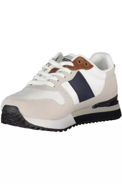 Carrera White Polyester Sneaker In White