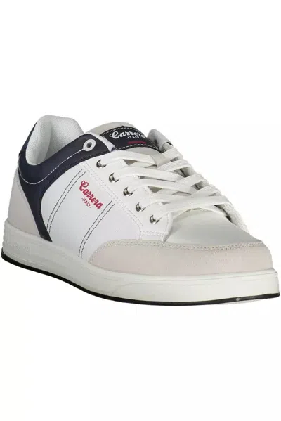 Carrera White Polyester Sneaker In White