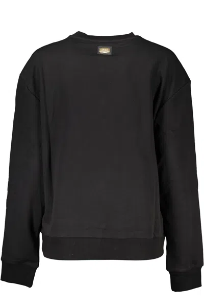 Cavalli Class Black Cotton Sweater In Black