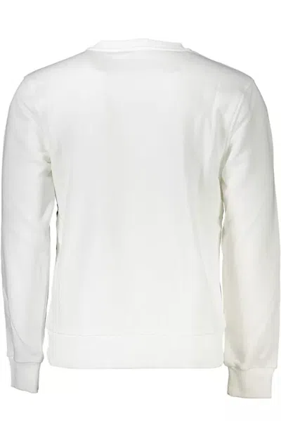 Cavalli Class White Cotton Men Sweater In White