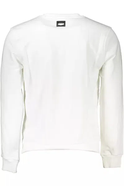 Cavalli Class White Cotton Sweater In White