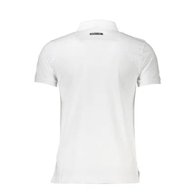 Cavalli Class White Cotton Men Polo Shirt In White
