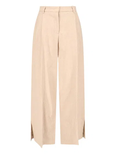 The Garment Tailored Trousers In Beige In Beige