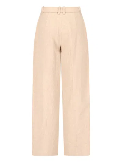 The Garment Tailored Trousers In Beige In Beige