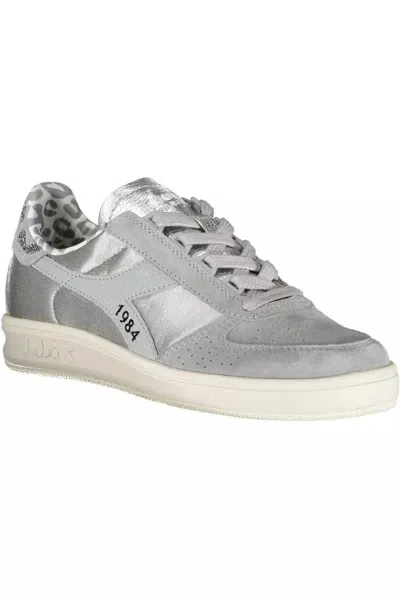 Diadora Gray Fabric Sneaker In Gray