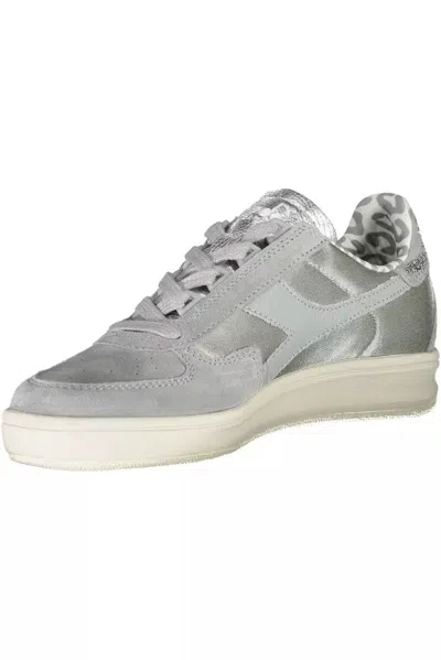 Diadora Gray Fabric Sneaker In Gray