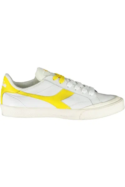 Diadora White Fabric Sneaker In White