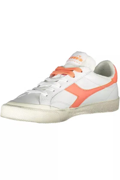 Diadora White Fabric Sneaker In White