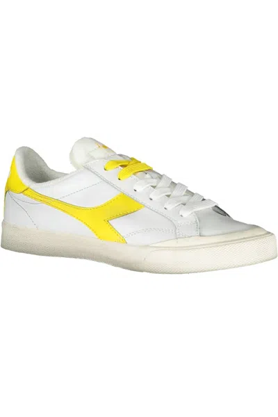 Diadora White Fabric Sneaker In White