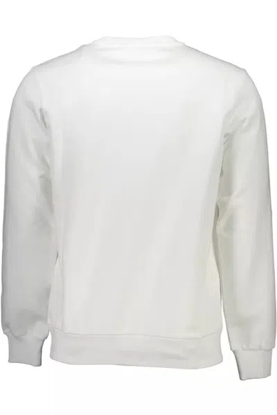 Diesel White Cotton Men Sweater In Gray