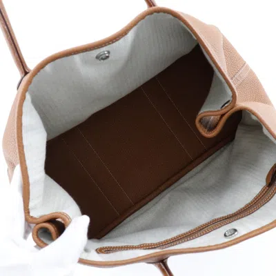 Pre-owned Hermes Hermès Garden Party Brown Leather Tote Bag ()