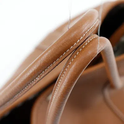 Pre-owned Hermes Hermès Garden Party Brown Leather Tote Bag ()