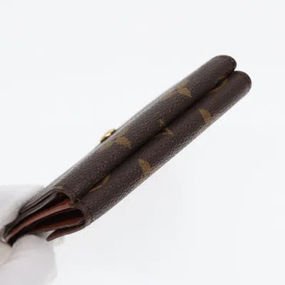 Pre-owned Louis Vuitton Porte Billet Brown Canvas Wallet  ()