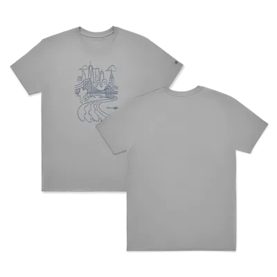 Allbirds Unisex Organic Cotton Graphic Tee In Medium Grey/stormy Grey - Nyc