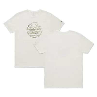 Allbirds Unisex Organic Cotton Graphic Tee In Natural White/rugged Green - Nz