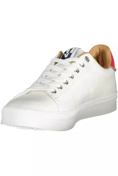 Napapijri White Polyester Men Sneaker In White