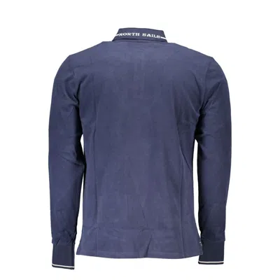 North Sails Blue Cotton Men Polo Shirt In Blue