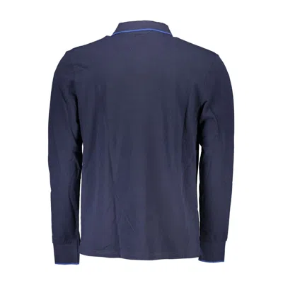 North Sails Blue Cotton Men Polo Shirt In Blue