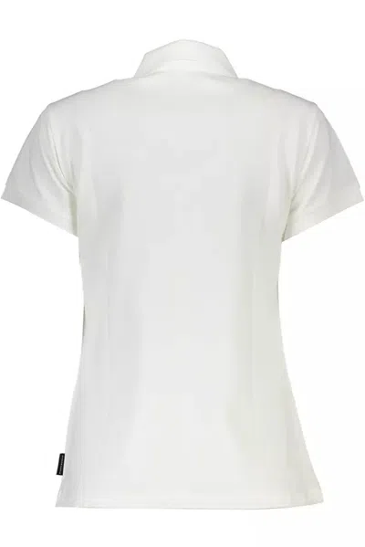 North Sails Chic White Short Sleeve Polo Elegance In White