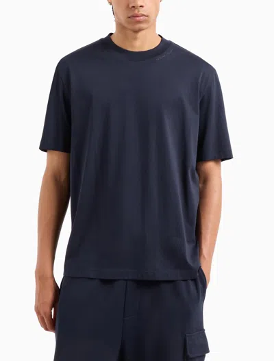 Shop Armani Exchange T Shirts And Polos Blue