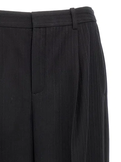 Saint Laurent Black Crepe Wide-leg Pant