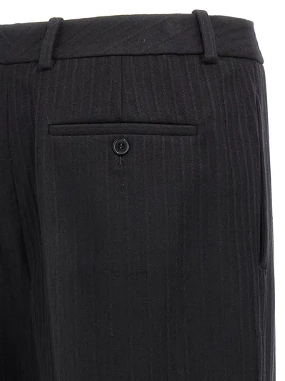 Saint Laurent Black Crepe Wide-leg Pant