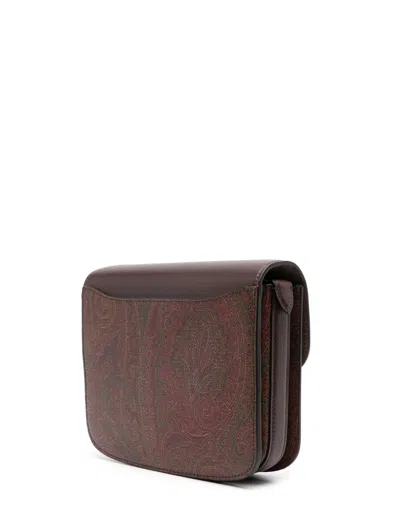 Etro Multicolor Canvas And Leather Large Essential Crossbody Bag