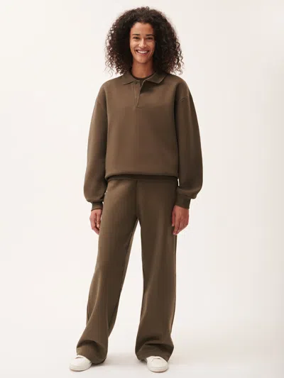 Pangaia Womens Dna Straight Leg Track Pants In Brown