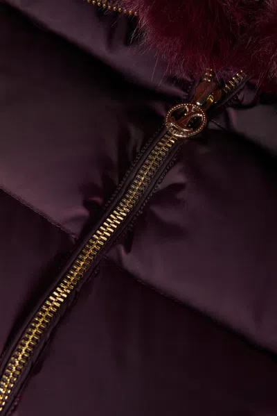 L'agence Bretton Puffer Jacket In Wine In Wine