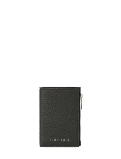Orciani Sleek Leather Wallets Card Slots