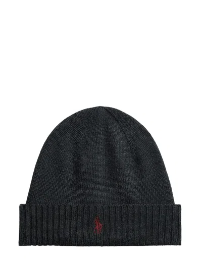 Polo Ralph Lauren Wool Beanie Hats Grey