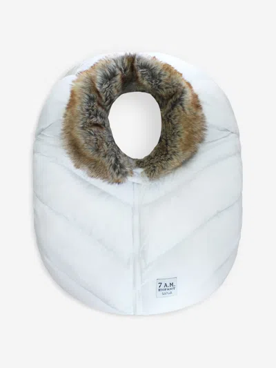 Shop 7am Enfant Baby Car Seat Cocoon Faux Fur-tundra In White