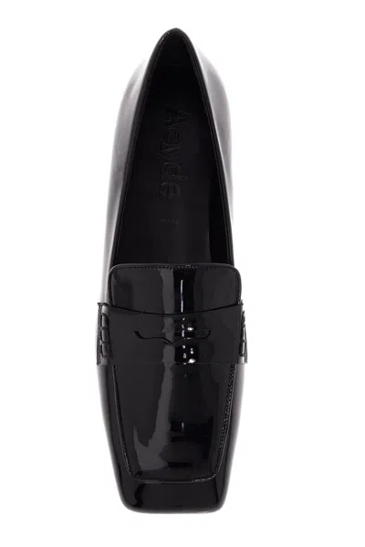 Aeyde Leather Penny Strap Loafers Rubber Sole
