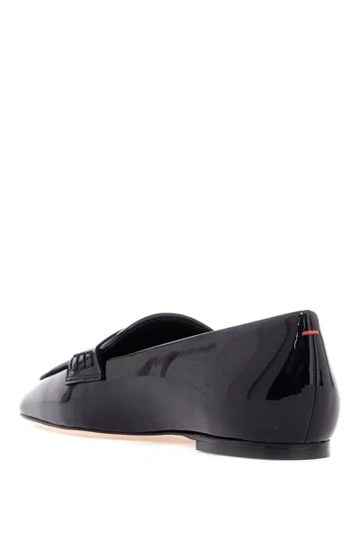 Aeyde Leather Penny Strap Loafers Rubber Sole
