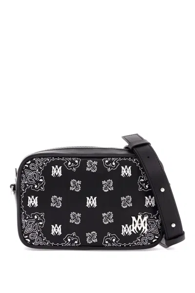 Amiri Men's 'bandana Embroidered Camera Bag With